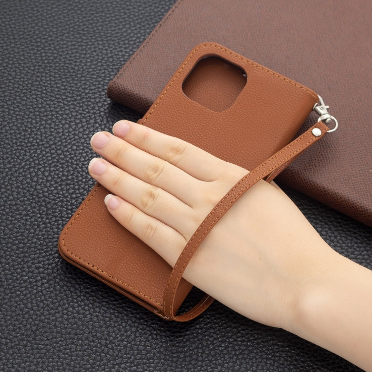 For Xiaomi Mi 11 Lite Litchi Texture Pure Color Horizontal Flip Leather Case with Holder & Card Slots & Wallet & Lanyard