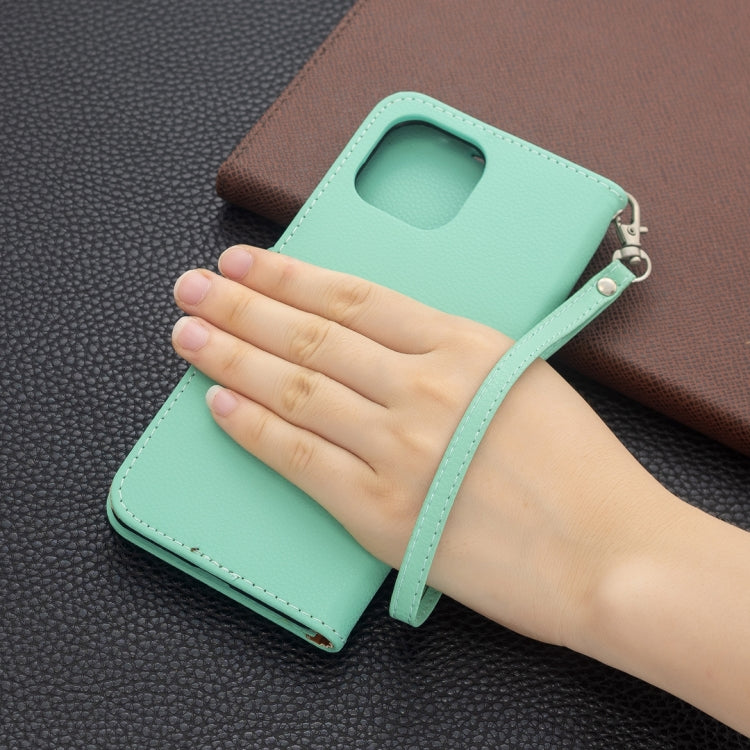 For Xiaomi Mi 11 Lite Litchi Texture Pure Color Horizontal Flip Leather Case with Holder & Card Slots & Wallet & Lanyard
