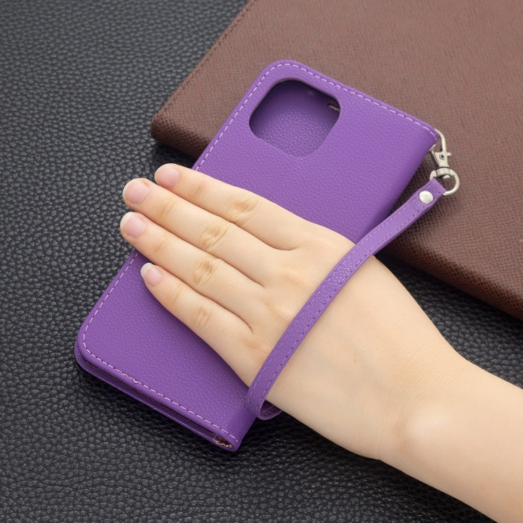For Xiaomi Mi 11 Lite Litchi Texture Pure Color Horizontal Flip Leather Case with Holder & Card Slots & Wallet & Lanyard