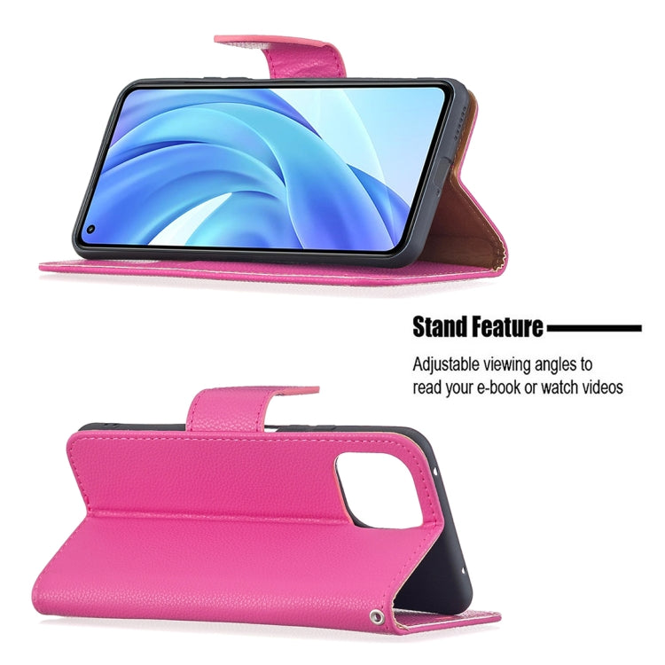 For Xiaomi Mi 11 Lite Litchi Texture Pure Color Horizontal Flip Leather Case with Holder & Card Slots & Wallet & Lanyard