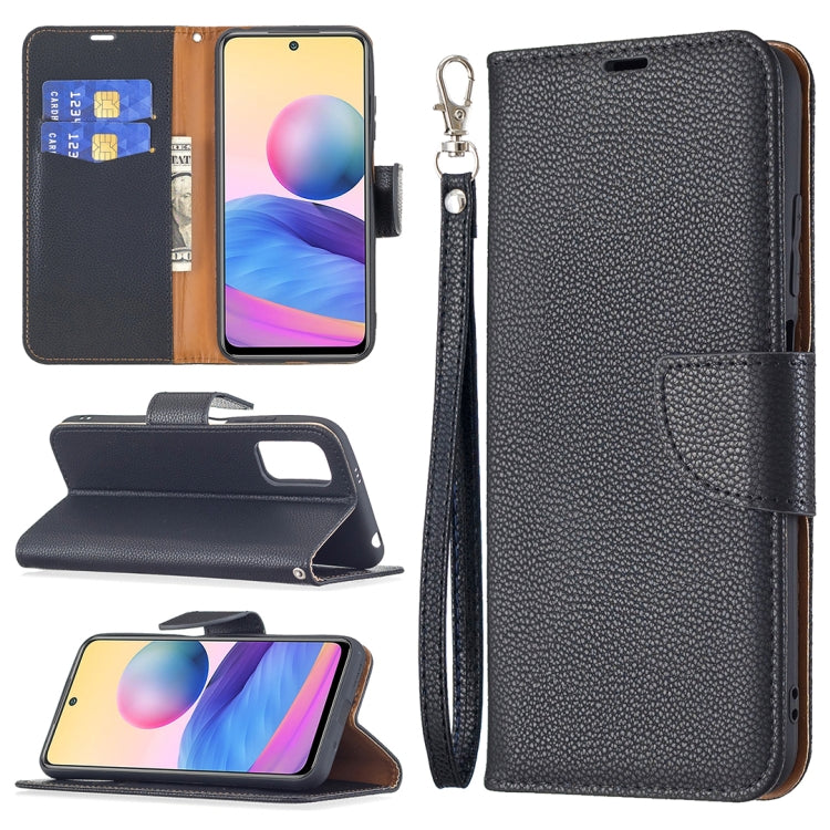 For Xiaomi Poco M3 Pro / Redmi Note 10 5G Litchi Texture Pure Color Horizontal Flip Leather Case with Holder & Card Slots & Wallet & Lanyard