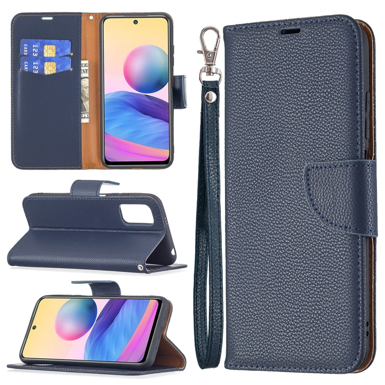 For Xiaomi Poco M3 Pro / Redmi Note 10 5G Litchi Texture Pure Color Horizontal Flip Leather Case with Holder & Card Slots & Wallet & Lanyard