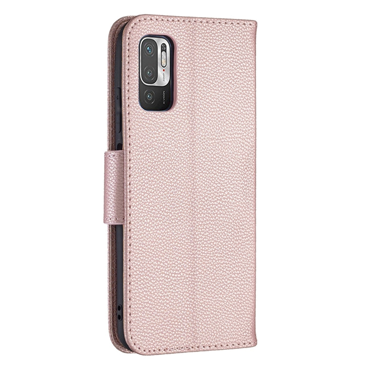 For Xiaomi Poco M3 Pro / Redmi Note 10 5G Litchi Texture Pure Color Horizontal Flip Leather Case with Holder & Card Slots & Wallet & Lanyard