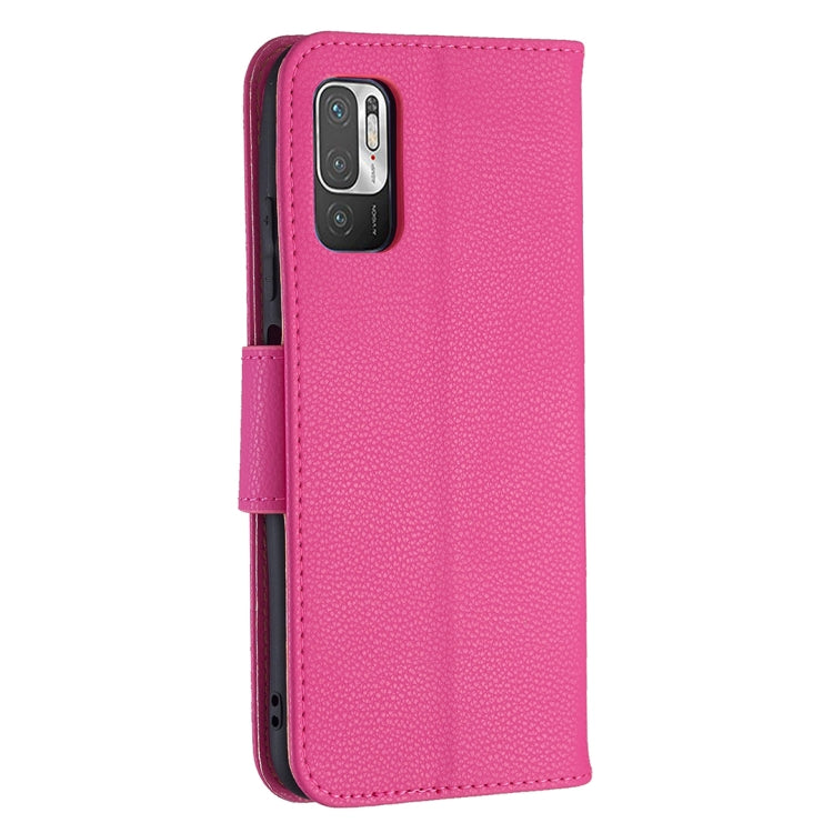 For Xiaomi Poco M3 Pro / Redmi Note 10 5G Litchi Texture Pure Color Horizontal Flip Leather Case with Holder & Card Slots & Wallet & Lanyard