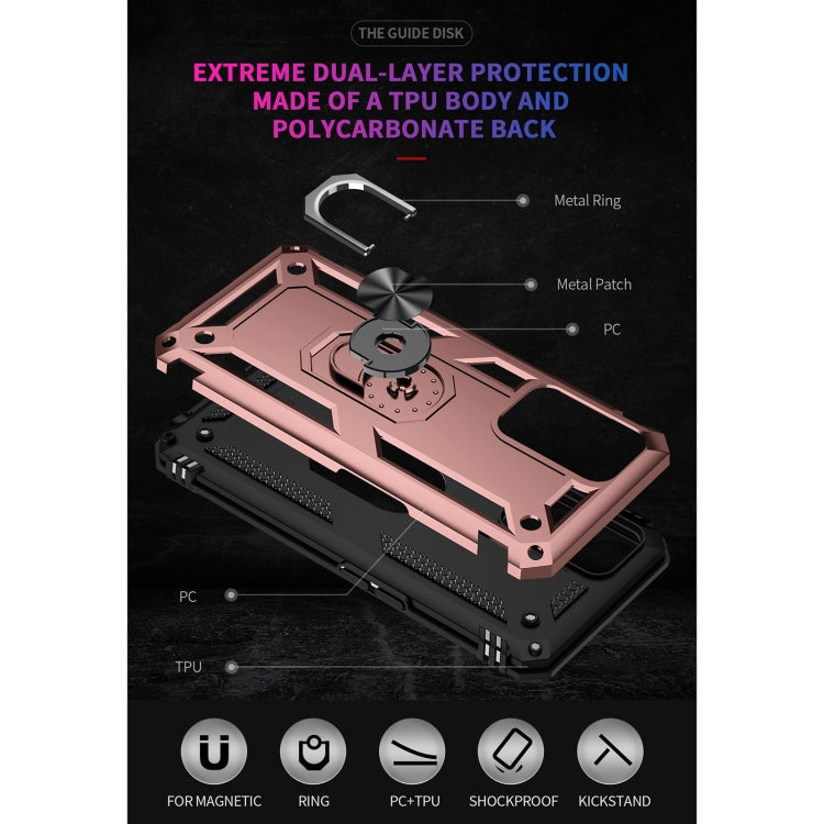 For OPPO A55 5G Shockproof TPU + PC Protective Case with 360 Degree Rotating Holder