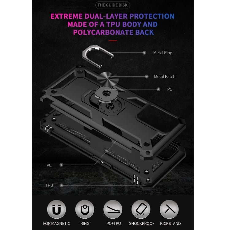 For OPPO A55 5G Shockproof TPU + PC Protective Case with 360 Degree Rotating Holder