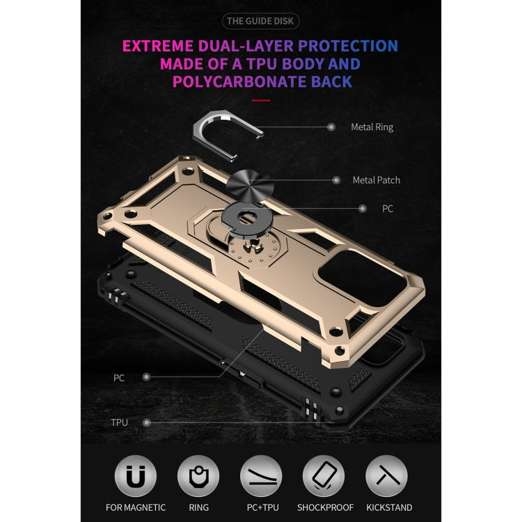 For OPPO A74 4G / F19 Shockproof TPU + PC Protective Case with 360 Degree Rotating Holder