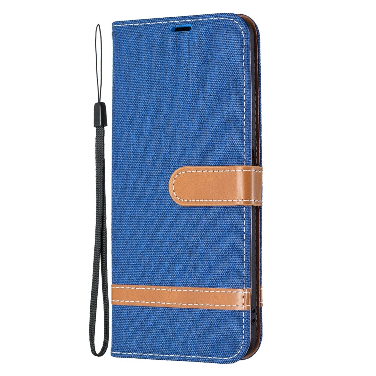 For Xiaomi Mi 11 Lite Color Matching Denim Texture Horizontal Flip Leather Case with Holder & Card Slots & Wallet & Lanyard