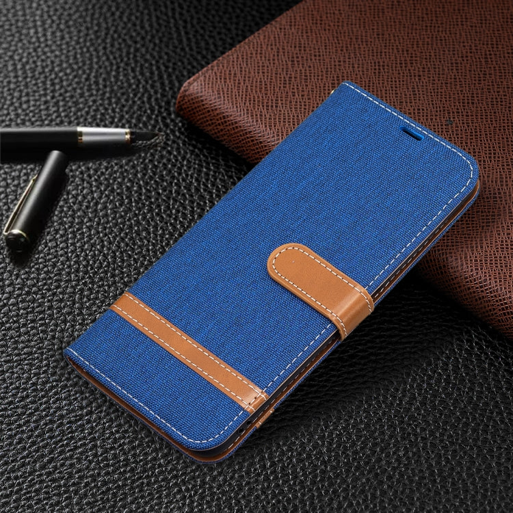 For Xiaomi Mi 11 Lite Color Matching Denim Texture Horizontal Flip Leather Case with Holder & Card Slots & Wallet & Lanyard