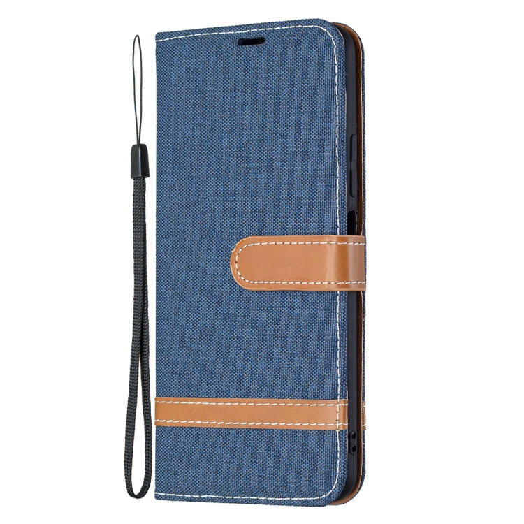 For Xiaomi Mi 11 Lite Color Matching Denim Texture Horizontal Flip Leather Case with Holder & Card Slots & Wallet & Lanyard