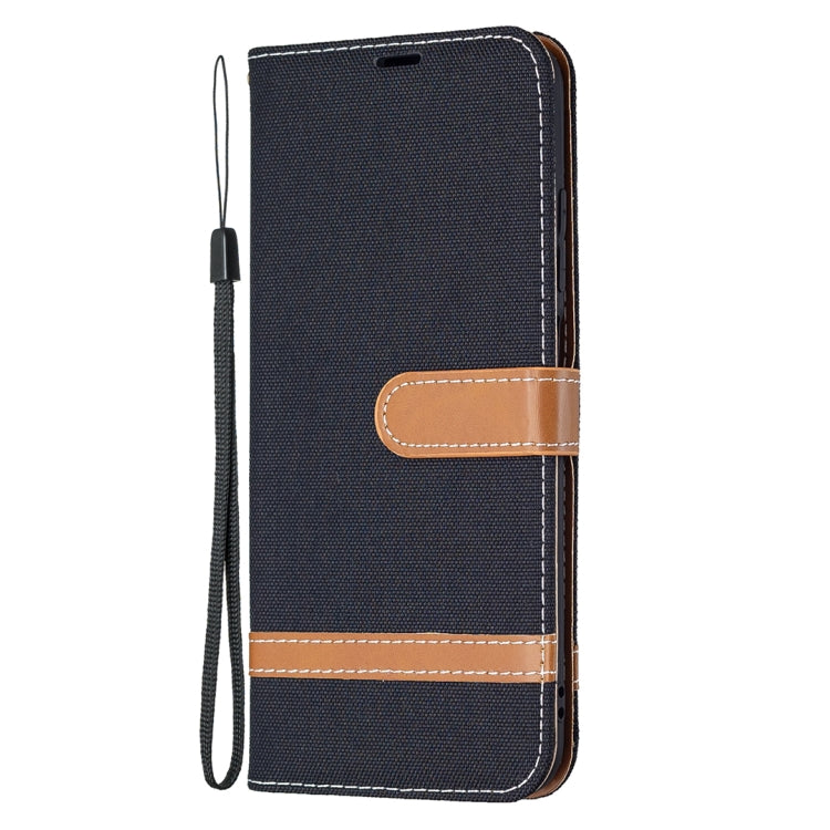 For Xiaomi Poco M3 Pro / Redmi Note 10 5G Color Matching Denim Texture Horizontal Flip Leather Case with Holder & Card Slots & Wallet & Lanyard