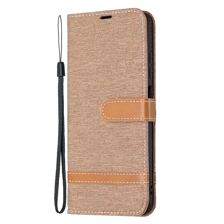 For Xiaomi Poco M3 Pro / Redmi Note 10 5G Color Matching Denim Texture Horizontal Flip Leather Case with Holder & Card Slots & Wallet & Lanyard