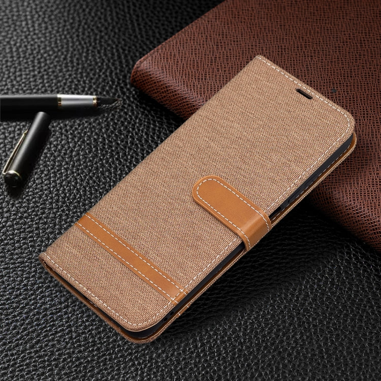 For Xiaomi Poco M3 Pro / Redmi Note 10 5G Color Matching Denim Texture Horizontal Flip Leather Case with Holder & Card Slots & Wallet & Lanyard