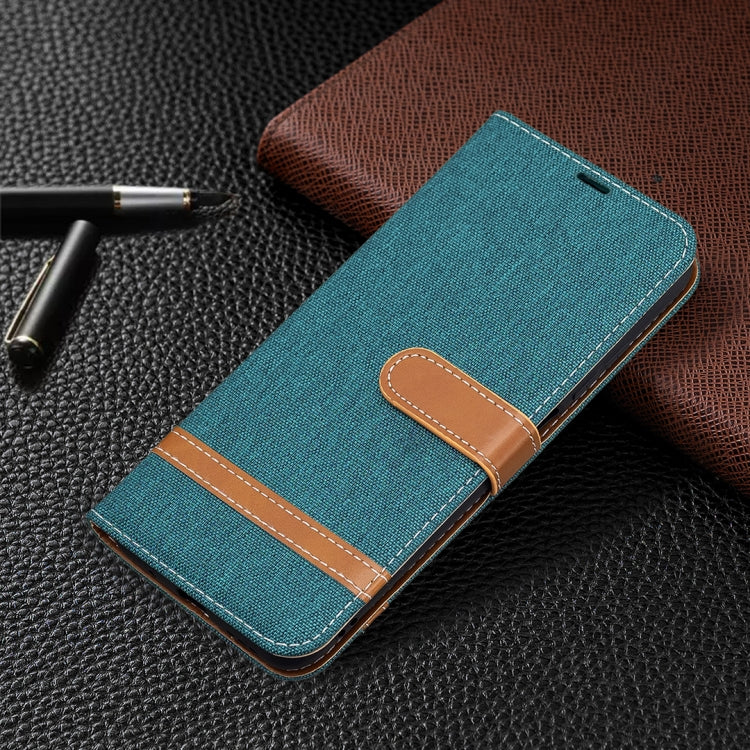 For Xiaomi Poco M3 Pro / Redmi Note 10 5G Color Matching Denim Texture Horizontal Flip Leather Case with Holder & Card Slots & Wallet & Lanyard