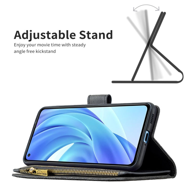 For Xiaomi Mi 11 Lite Flying Butterfly Embossing Pattern Zipper Horizontal Flip Leather Case with Holder & Card Slots & Wallet