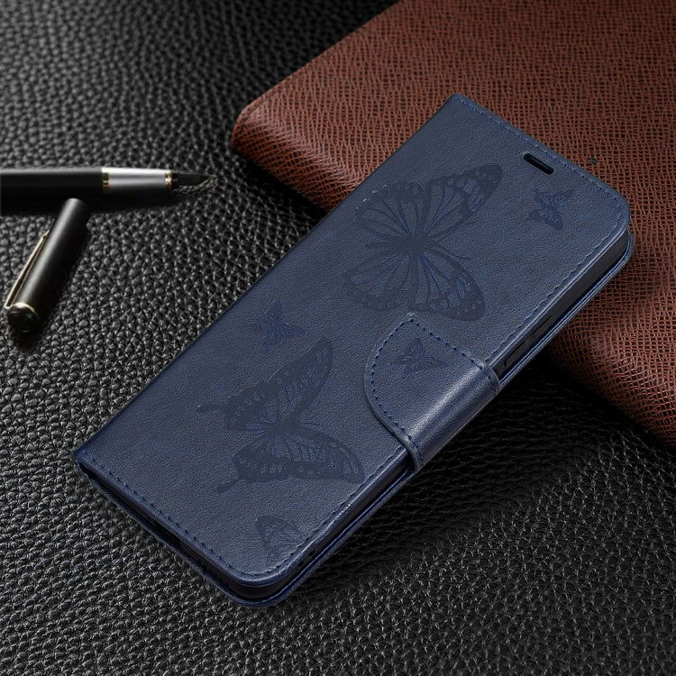 For Xiaomi Mi 11 Lite Embossing Two Butterflies Pattern Horizontal Flip PU Leather Case with Holder & Card Slot & Wallet & Lanyard
