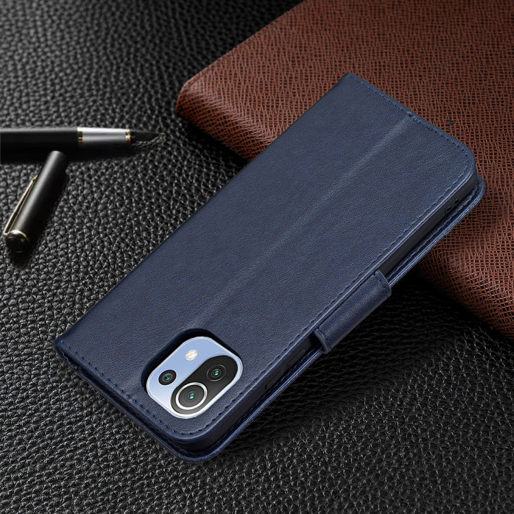 For Xiaomi Mi 11 Lite Embossing Two Butterflies Pattern Horizontal Flip PU Leather Case with Holder & Card Slot & Wallet & Lanyard