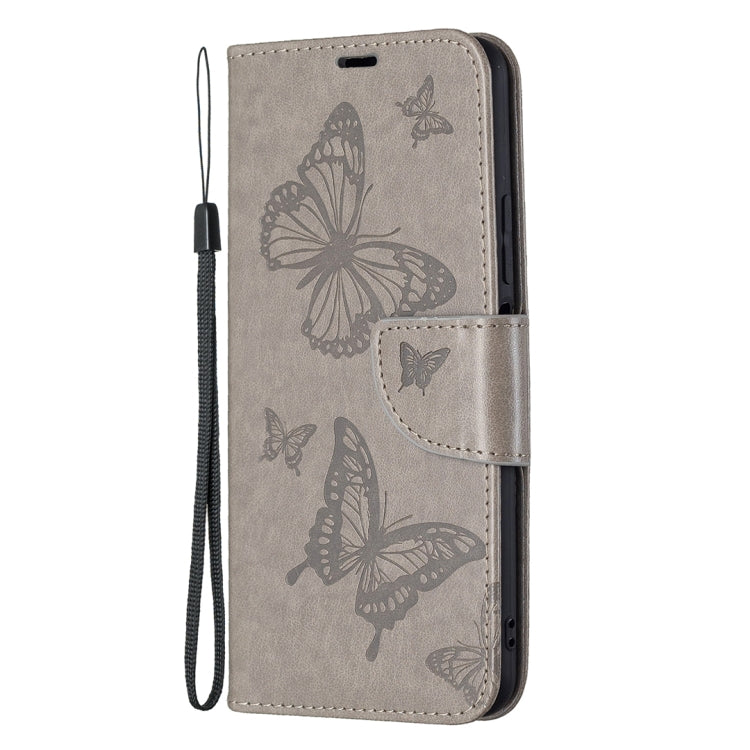 For Xiaomi Mi 11 Lite Embossing Two Butterflies Pattern Horizontal Flip PU Leather Case with Holder & Card Slot & Wallet & Lanyard
