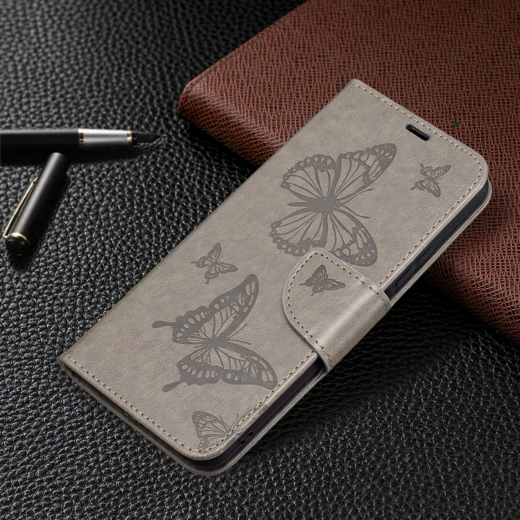 For Xiaomi Mi 11 Lite Embossing Two Butterflies Pattern Horizontal Flip PU Leather Case with Holder & Card Slot & Wallet & Lanyard