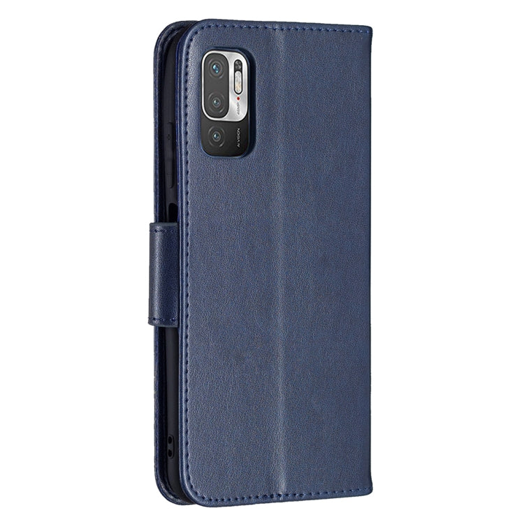 For Xiaomi Poco M3 Pro / Redmi Note 10 5G Embossing Two Butterflies Pattern Horizontal Flip PU Leather Case with Holder & Card Slot & Wallet & Lanyard