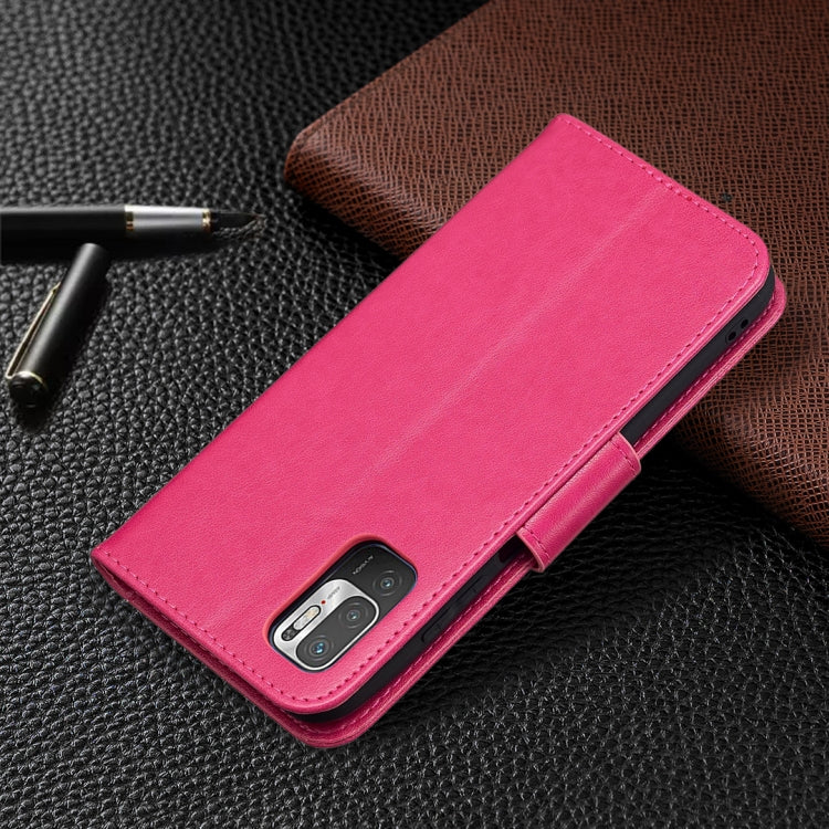 For Xiaomi Poco M3 Pro / Redmi Note 10 5G Embossing Two Butterflies Pattern Horizontal Flip PU Leather Case with Holder & Card Slot & Wallet & Lanyard