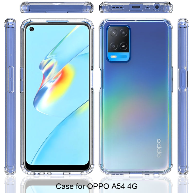 For OPPO A54 4G Shockproof Scratchproof TPU + Acrylic Protective Case