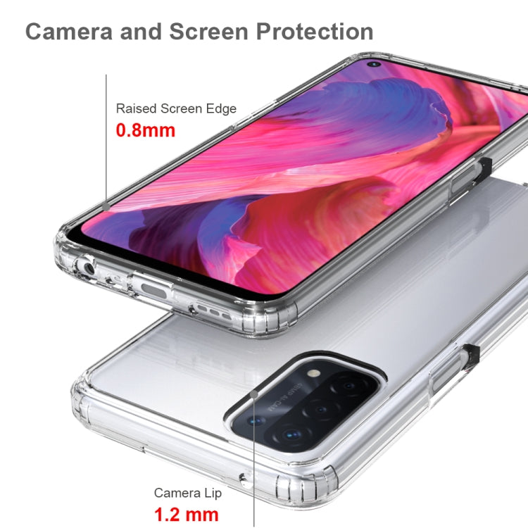 For OPPO A74 5G / A54 5G Shockproof Scratchproof TPU + Acrylic Protective Case