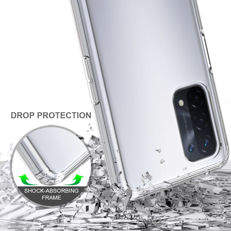 For OPPO A74 5G / A54 5G Shockproof Scratchproof TPU + Acrylic Protective Case