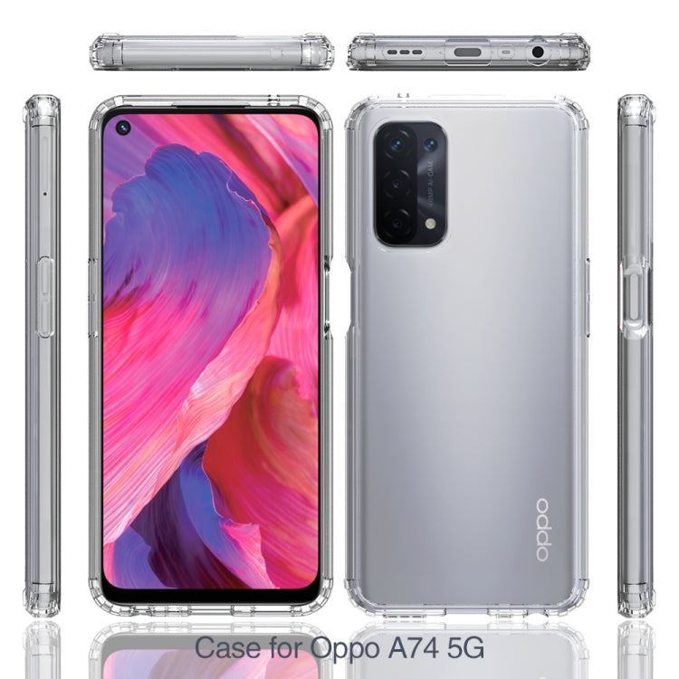 For OPPO A74 5G / A54 5G Shockproof Scratchproof TPU + Acrylic Protective Case