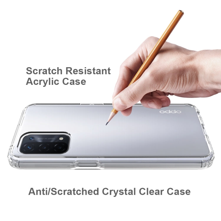 For OPPO A74 5G / A54 5G Shockproof Scratchproof TPU + Acrylic Protective Case