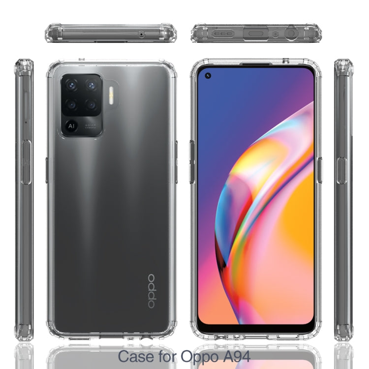 For OPPO A94 4G Shockproof Scratchproof TPU + Acrylic Protective Case