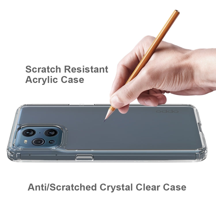 For OPPO Find X3 / X3 Pro Shockproof Scratchproof TPU + Acrylic Protective Case