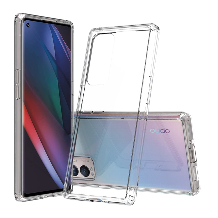 For OPPO Find X3 Neo Shockproof Scratchproof TPU + Acrylic Protective Case
