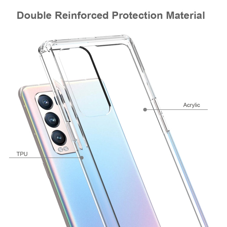 For OPPO Find X3 Neo Shockproof Scratchproof TPU + Acrylic Protective Case