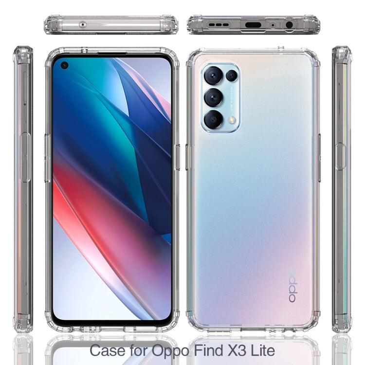 For OPPO Find X3 Lite Shockproof Scratchproof TPU + Acrylic Protective Case