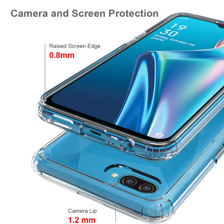 For OPPO A12 Shockproof Scratchproof TPU + Acrylic Protective Case