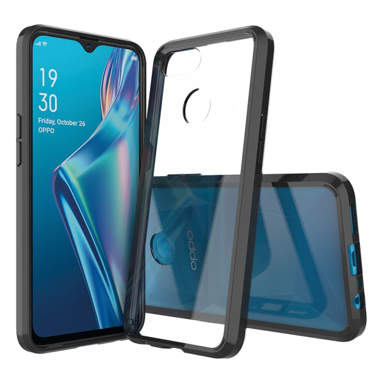 For OPPO A12 Shockproof Scratchproof TPU + Acrylic Protective Case