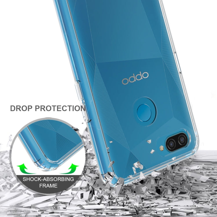 For OPPO A12 Shockproof Scratchproof TPU + Acrylic Protective Case
