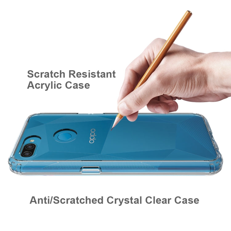 For OPPO A12 Shockproof Scratchproof TPU + Acrylic Protective Case