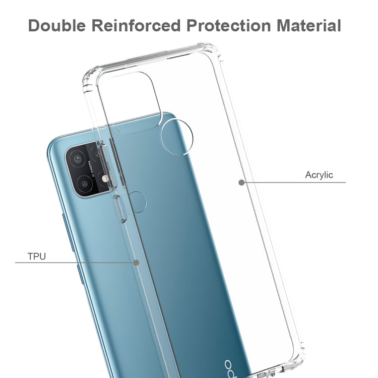 For OPPO A15 Shockproof Scratchproof TPU + Acrylic Protective Case