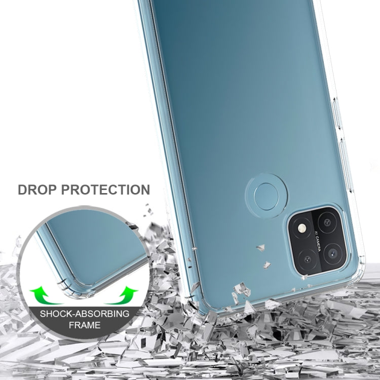 For OPPO A15 Shockproof Scratchproof TPU + Acrylic Protective Case