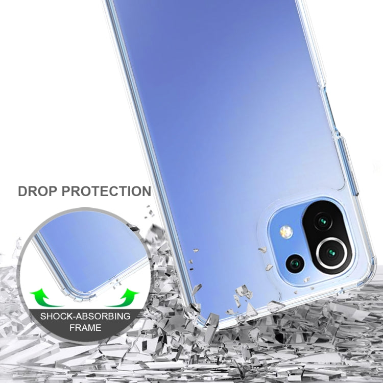 For Xiaomi Mi 11 Lite Shockproof Scratchproof TPU + Acrylic Protective Case