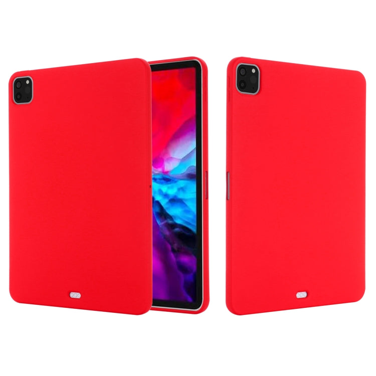 For iPad Pro 11 2018 / 2020 Solid Color Liquid Silicone Dropproof Full Coverage Protective Tablet Case