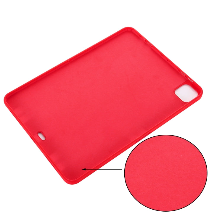 For iPad Pro 11 2018 / 2020 Solid Color Liquid Silicone Dropproof Full Coverage Protective Tablet Case
