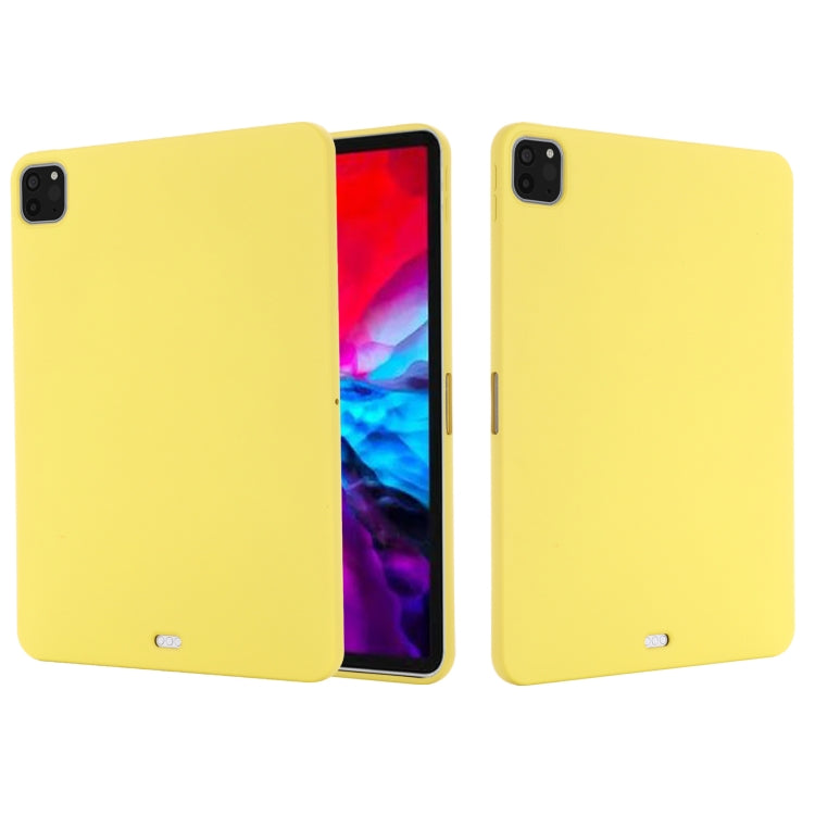 For iPad Pro 11 2018 / 2020 Solid Color Liquid Silicone Dropproof Full Coverage Protective Tablet Case