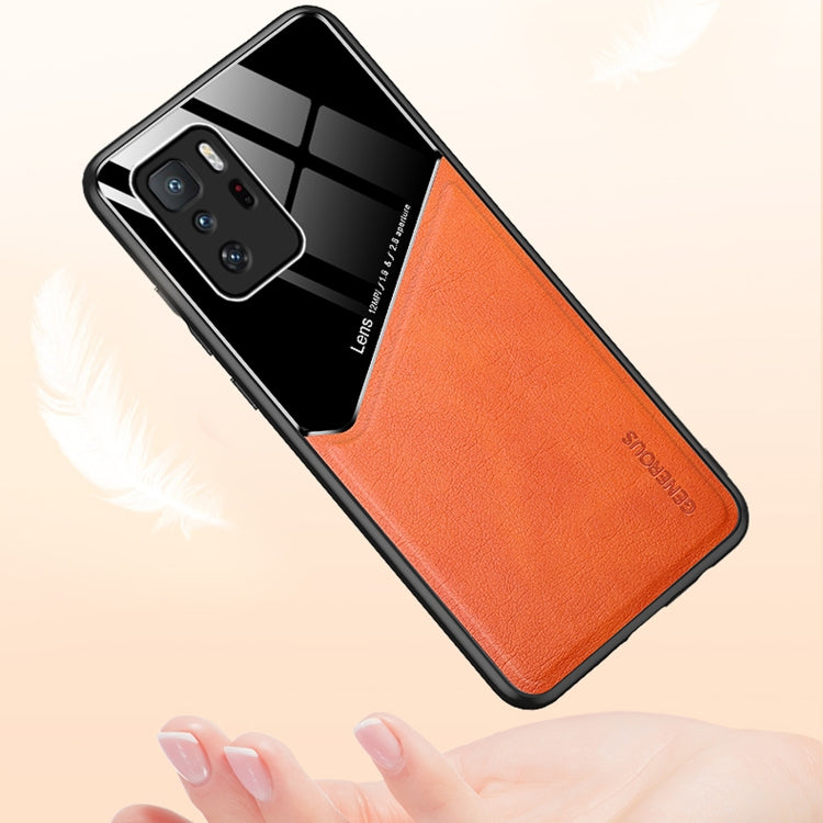 For Xiaomi Redmi Note 10 Pro 5G All-inclusive Leather + Organic Glass Protective Case with Metal Iron Sheet