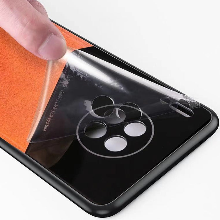 For Xiaomi Redmi Note 10 Pro 5G All-inclusive Leather + Organic Glass Protective Case with Metal Iron Sheet