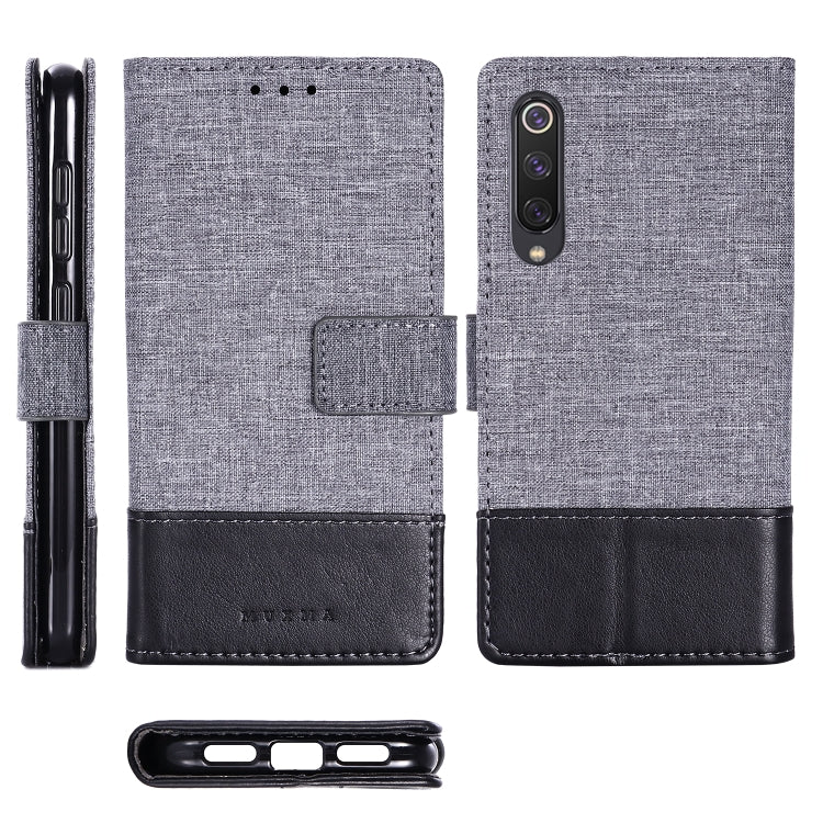 For Xiaomi Mi 9 SE MUXMA MX102 Horizontal Flip Canvas Leather Case with Stand & Card Slot & Wallet Function