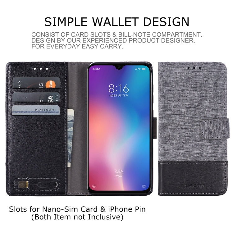 For Xiaomi Mi 9 SE MUXMA MX102 Horizontal Flip Canvas Leather Case with Stand & Card Slot & Wallet Function