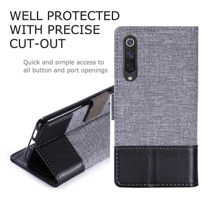 For Xiaomi Mi 9 SE MUXMA MX102 Horizontal Flip Canvas Leather Case with Stand & Card Slot & Wallet Function